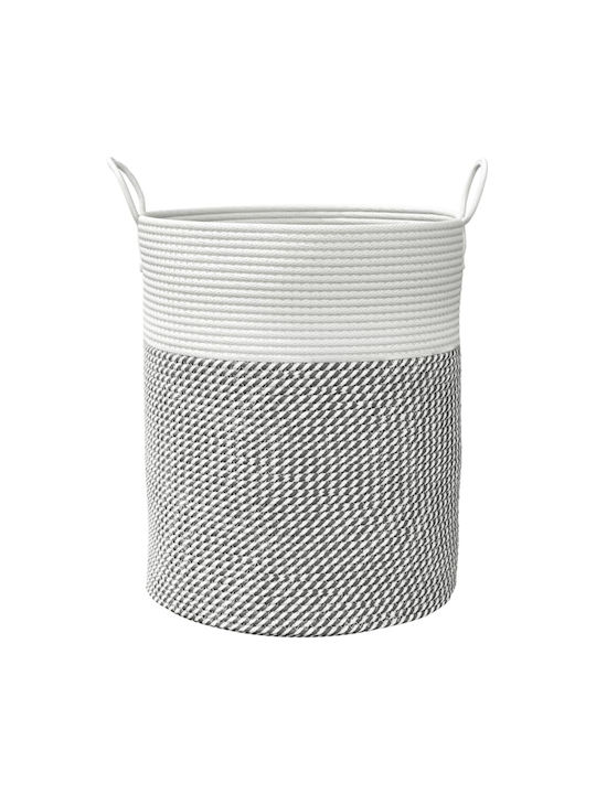 vidaXL Storage Basket Fabric Gray 38x38x46cm 1pcs