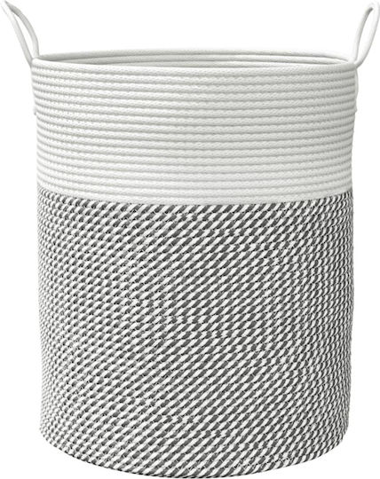 vidaXL Storage Basket Fabric Gray 38x38x46cm 1pcs