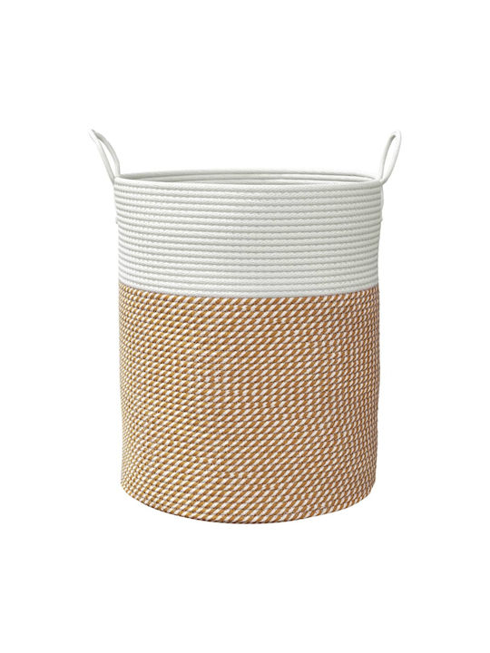 vidaXL Storage Basket Fabric Brown 38x38x46cm 1pcs