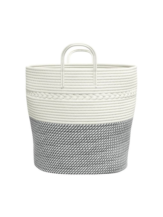 vidaXL Storage Basket Fabric Gray 43x43x38cm 1pcs