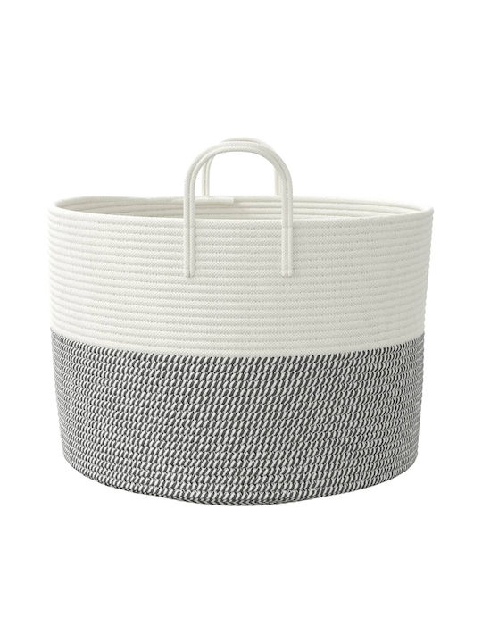 vidaXL Storage Basket Fabric Gray 51x51x33cm 1pcs