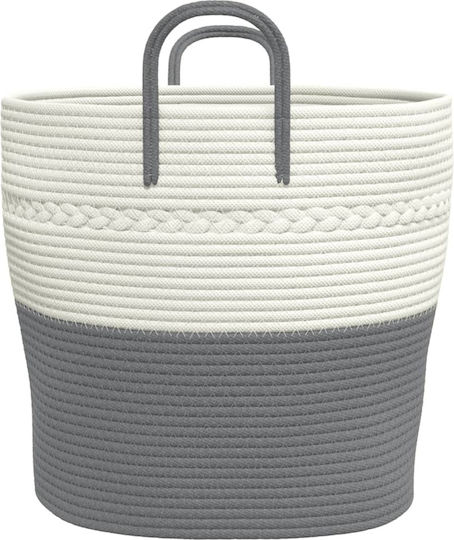 vidaXL Καλάθι Αποθήκευσης Υφασμάτινο Γκρι 43x43x38cm