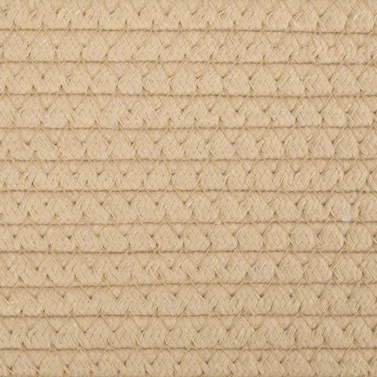 vidaXL Storage Basket Fabric Beige 38x38x46cm 1pcs