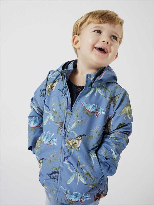 Kids' Casual Jacket Long with Hood Blue