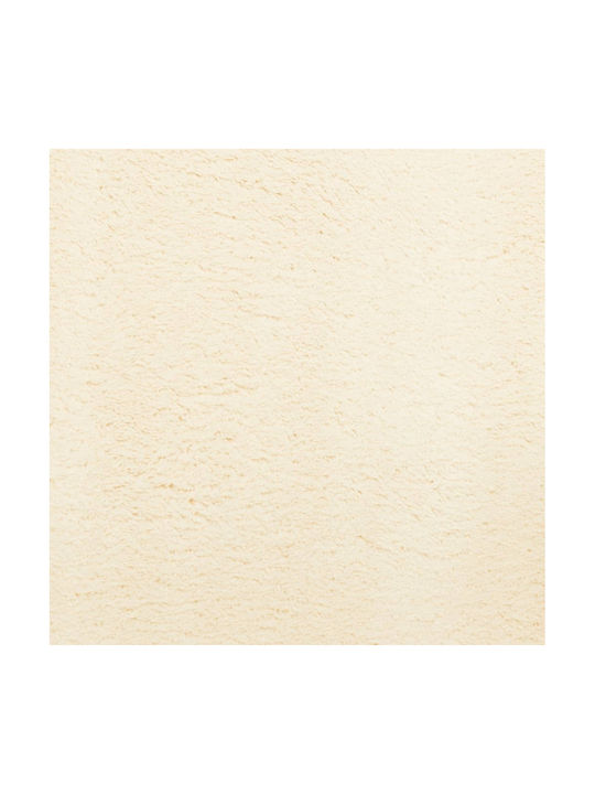 vidaXL Huarte Rutschfest Teppich Rechteckig Synthetisch,Polyester/Cotton/Leather Cream