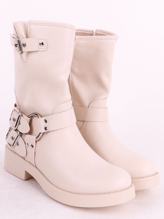 Alta Moda Women's Ankle Boots Beige