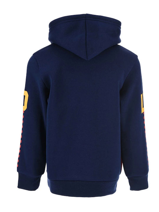 Kids Sweatshirt with Hood and Pockets Blue