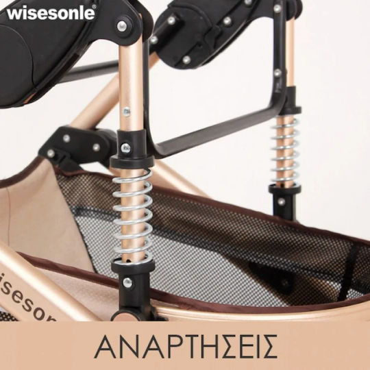 Fiko Wisesonle Ρυθμιζόμενο Καρότσι 3 σε 1 Γκρι