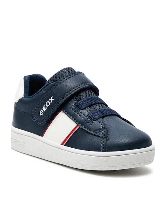 Eclyper Baby Παιδικά Sneakers Ανατομικά με Σκρατς Navy Μπλε