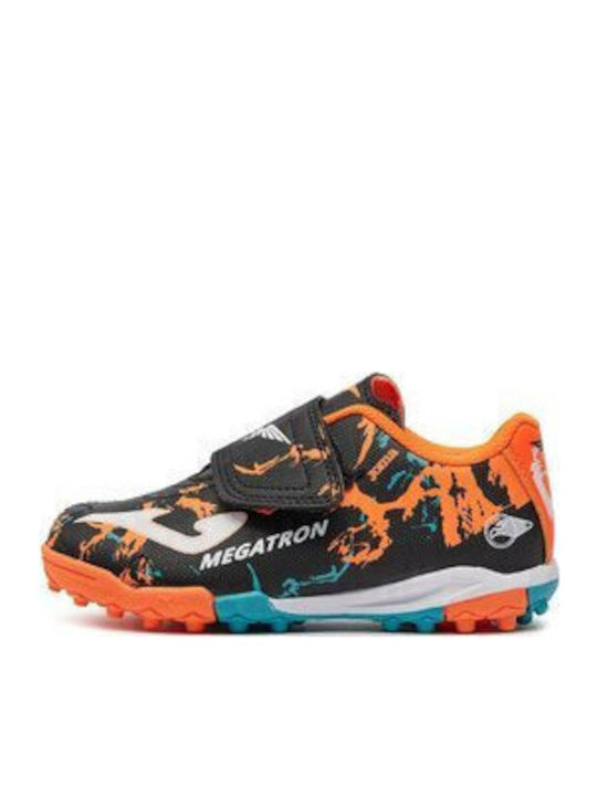 Kids Soccer Cleats & Shoes Megatron Turf Without Laces Black