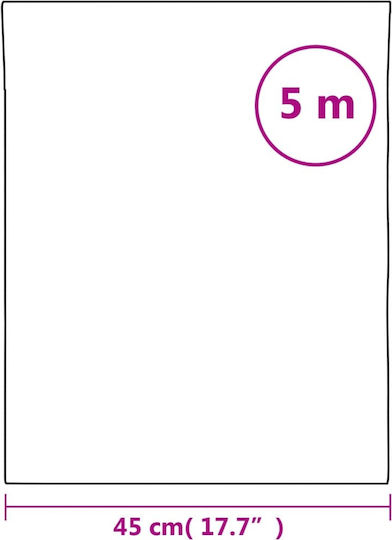 vidaXL Sticker Display Sandblasting 45cm x 5m 155731 1pcs