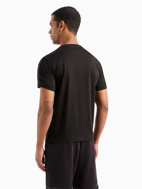 Emporio Armani T-shirt Bărbătesc cu Mânecă Scurtă BLACK