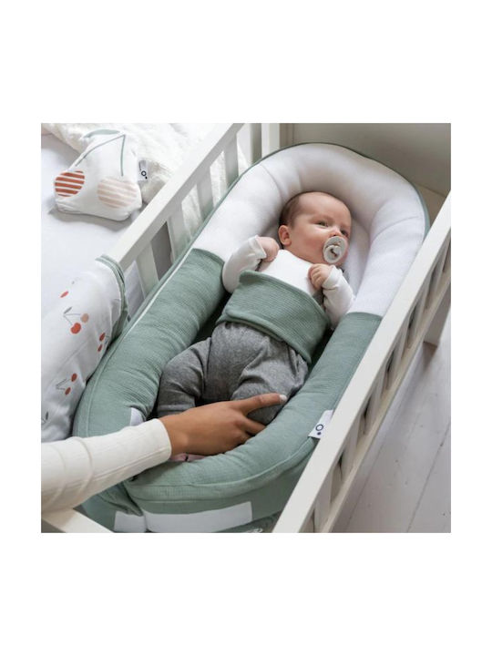 Doomoo Pernă pentru bebeluși în formă de cuib Cocoon Green