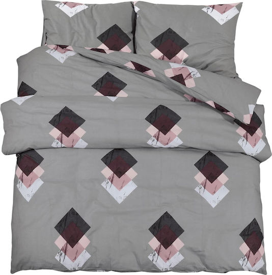 vidaXL Σετ King Size 260x220cm Γκρι
