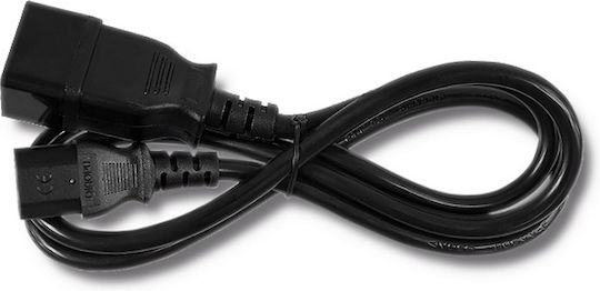 Qoltec IEC C13 - IEC C20 Cable 12m Μαύρο 53991