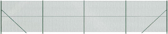 vidaXL Wire Fencing Galvanized with PVC Coating Set Green 2x10m