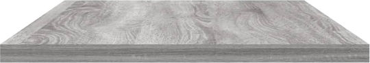 Rafturi Gri Sonoma (4 Bucăți) 60x20x1.5 cm
