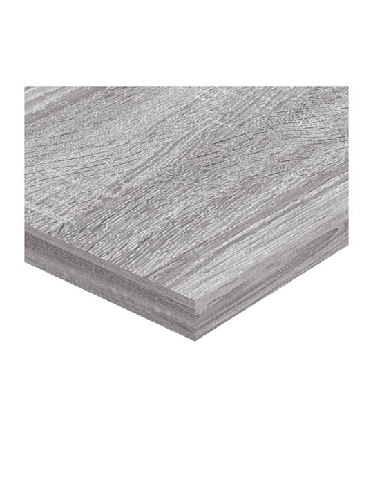 Wandregale Grau Sonoma 4Stücke 60x20x1.5cm