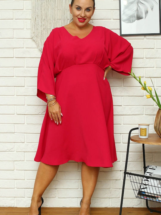 Karko All Day Long Sleeve Maxi Dress Pink , Plus Size