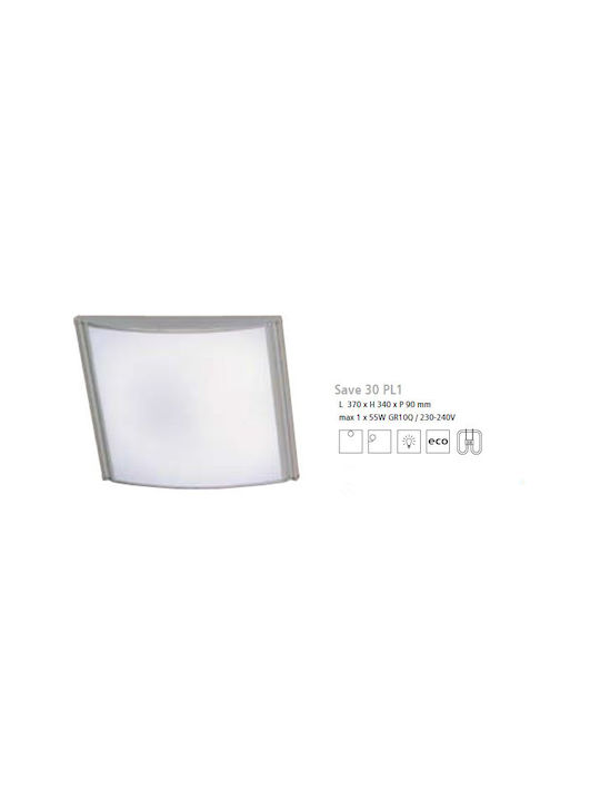 Ideal Lux Deckenleuchte Badezimmer 30cm Ideal Lux Deckenleuchte Badezimmer 30cm