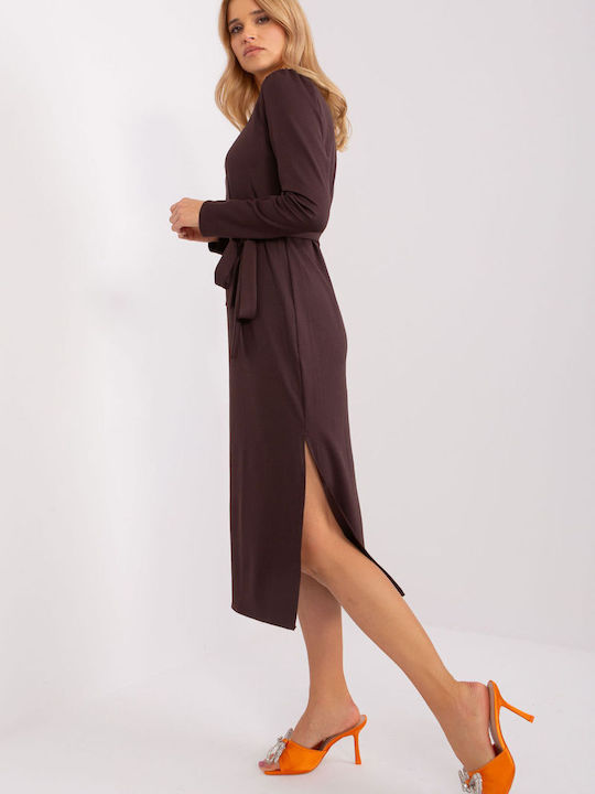 Lakerta Maxi Evening Dress Brown