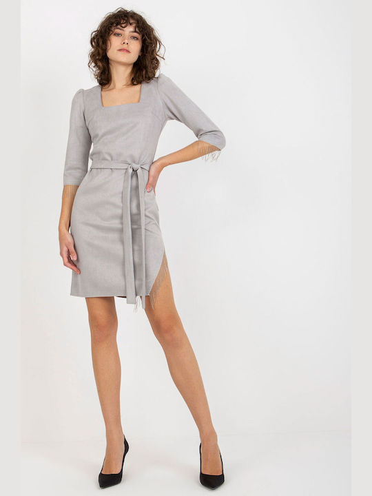 Lakerta Mini Evening Dress Gray