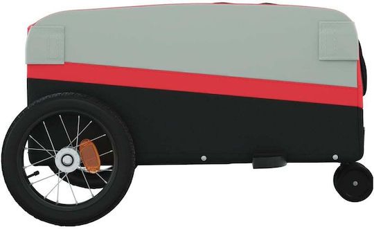 Vidaxl Anhänger Fahrradzubehör Schwarz Rot 30 Kilo Eisen