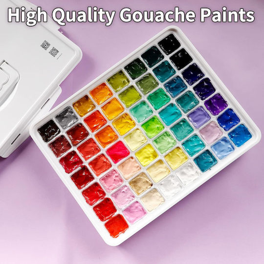 Himi Gouache Paint Set Himi 56 Watercolour Multicolour