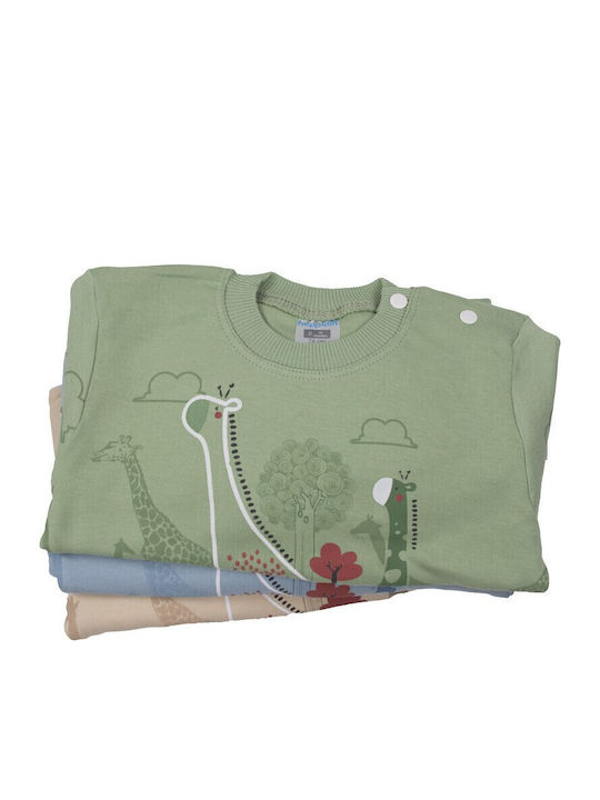 Papillon Kids Kinder Schlafanzug Winterlich Khaki