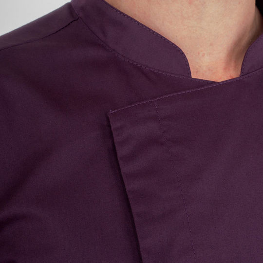 Giblor's Mantel Koch 100% Baumwolle Lila mit Langärmelig