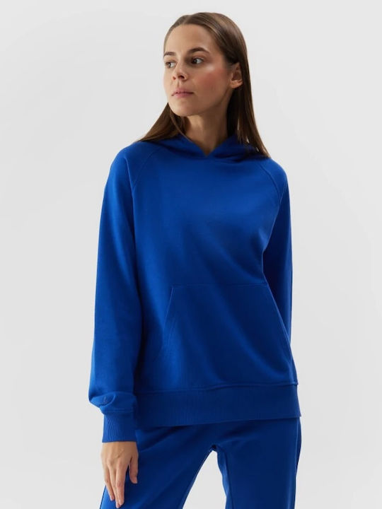 4F Women's Hooded Sweatshirt Blue