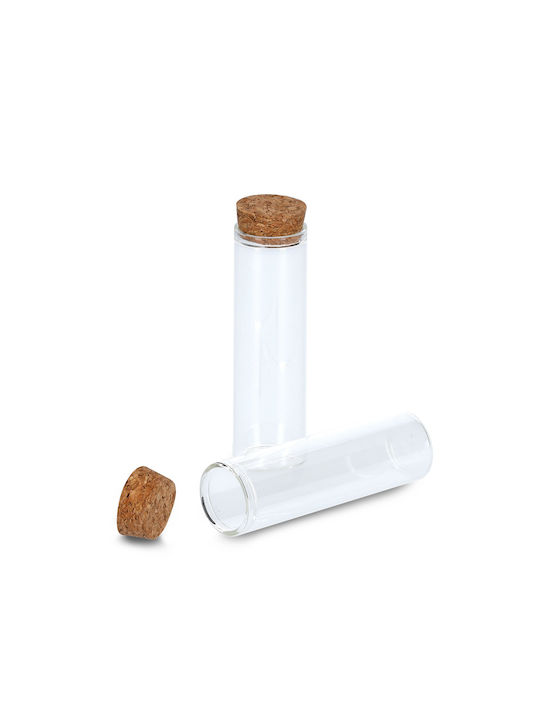 Glass Tabletop Spice Jar Transparent 6pcs