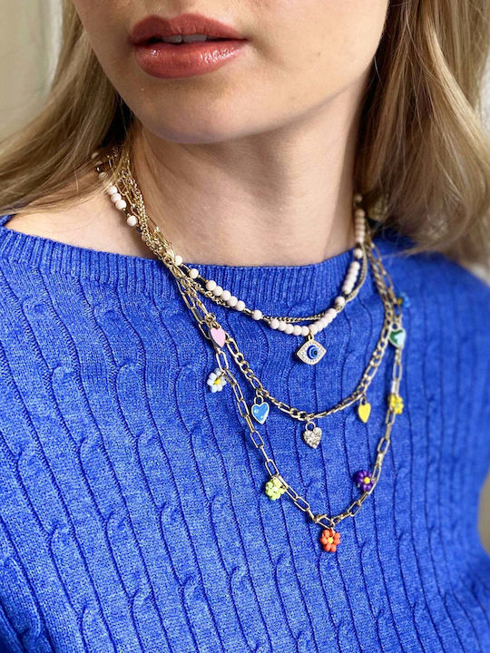 Achilleas Accessories Dreifach Vergoldete Halskette Achilleas Accessories Dreifach Vergoldete Halskette