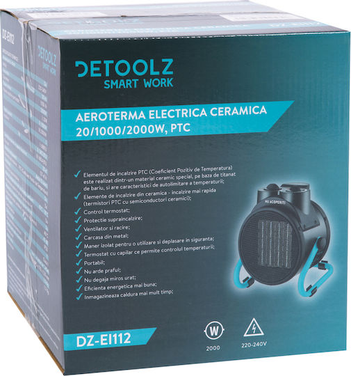 Detoolz Индустриален Електрически Аеротерм 2кВт