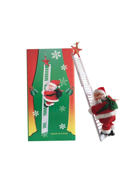 Santa Claus in Ladder Red Christmas Santa