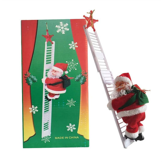 Santa Claus in Ladder Red Christmas Santa