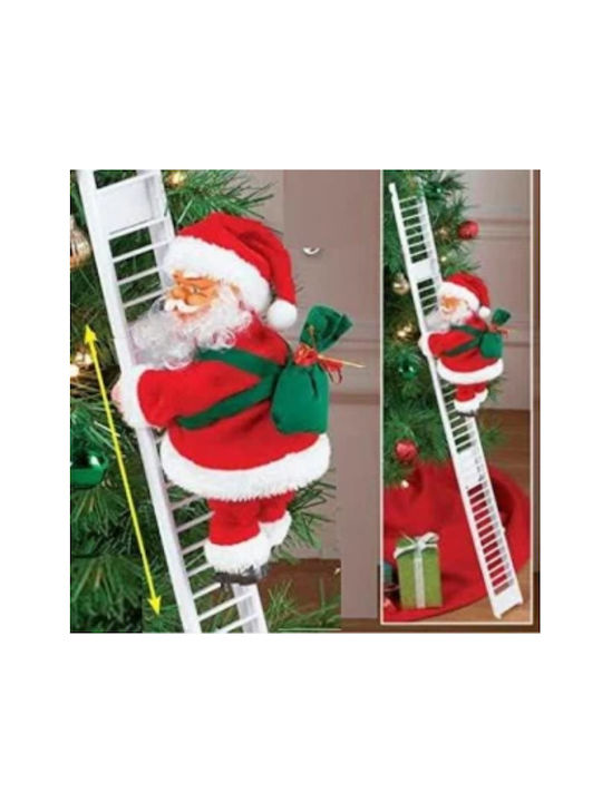 Santa Claus in Ladder Red Christmas Santa