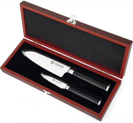 Carl Schmidt Sohn Konstanz Santoku Knife Made of Damascus Steel