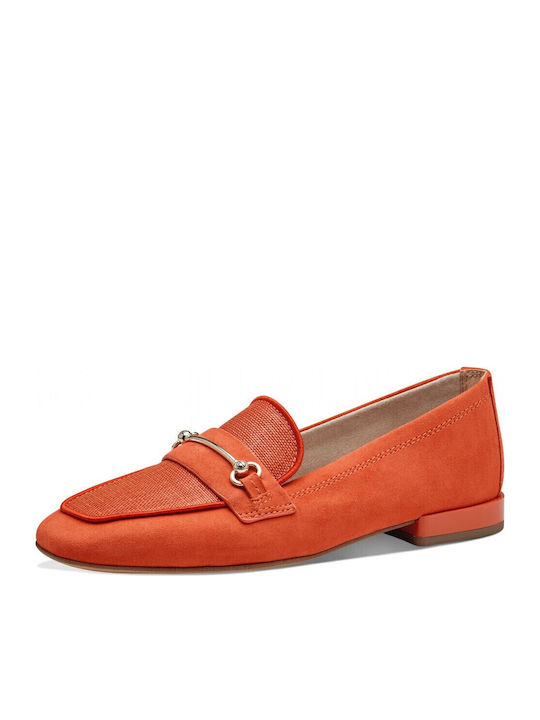 Women's Moccasins in Orange Color