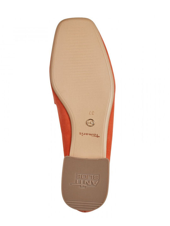 Women's Moccasins in Orange Color