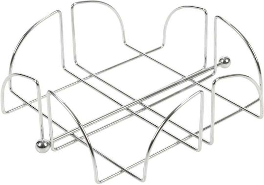 Excellent Houseware Metallic Napkin Holder Silver 19x19x6cm