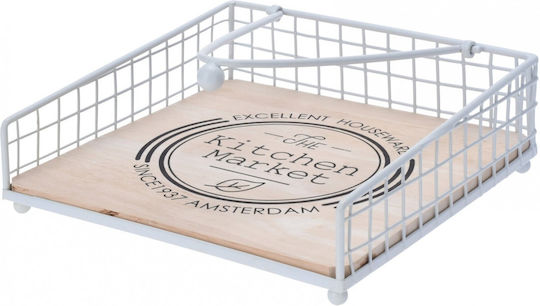 Excellent Houseware Χαρτοπετσετοθήκη Μεταλλική Λευκή 15x6x6cm Excellent Houseware Χαρτοπετσετοθήκη Μεταλλική Λευκή 15x6x6cm