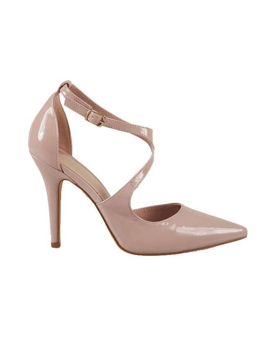 Elenross Pumps mit Riemchen Rosa