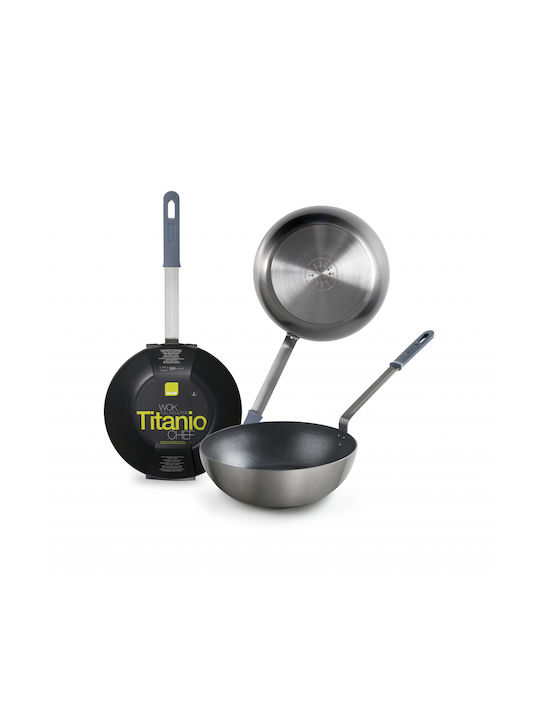 Ibili Wok din Aluminiu cu Strat Antiaderent