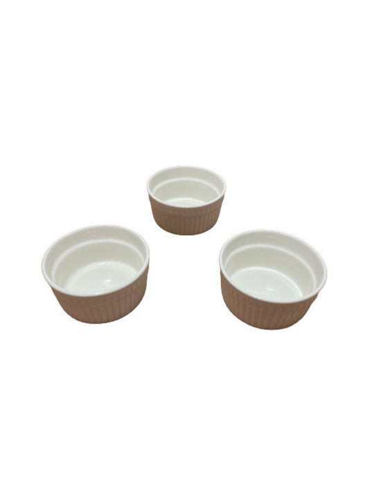 Excellent Houseware Μπωλ Σερβιρίσματος Στρογγυλό από Πορσελάνη Λευκό με Διάμετρο 10εκ. 3τμχ Excellent Houseware Μπωλ Σερβιρίσματος Στρογγυλό από Πορσελάνη Λευκό με Διάμετρο 10εκ. 3τμχ
