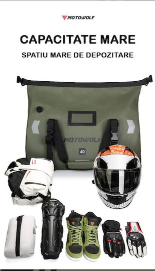 Motowolf Trockentaschen Umhängetasche / Handtasche 40lt Schwarze
