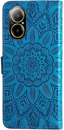 Embossed Sunflower Wallet Μπλε (Realme C67)