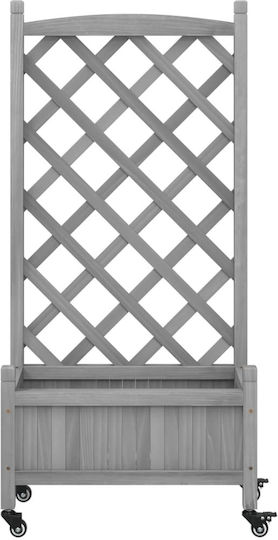 vidaXL Pot Wooden Grey 55x55cm.