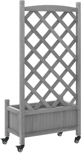 vidaXL Pot Wooden Grey 55x55cm.