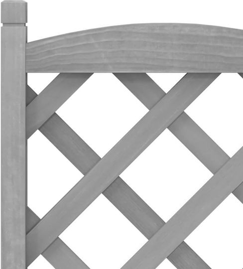 vidaXL Pot Wooden Grey 55x55cm.